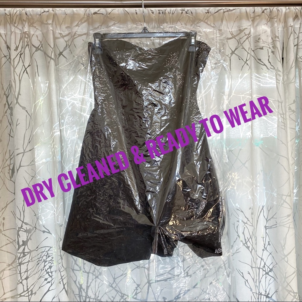 RAMY brook Liana black silver sparkle strapless corset bubble hem mini dress - Picture 14 of 14